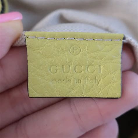 gucci leather luggage tag|how to tell authentic Gucci.